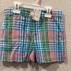 Janie & Jack Girls Colorful Plaid Shorts